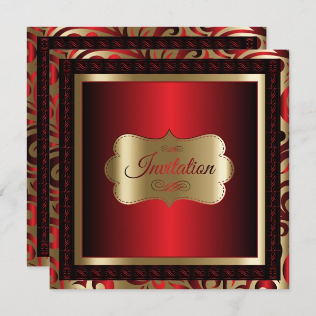 Convites 50ª Festa de aniversário| Texto "MAL" (Frente/Verso)