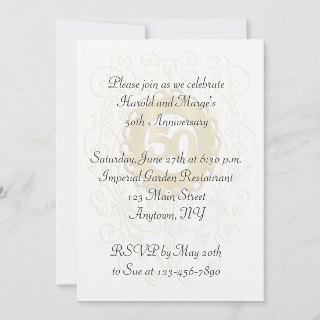 Convites 50º Aniversário (Frente)