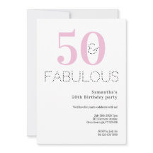 50º Aniversário 50 e Fabuloso Partido Rosa