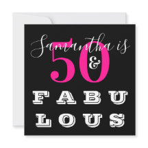 50º aniversário 50 fabulosa Festa de aniversário r