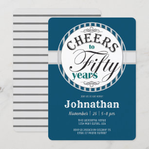 Convites 50º Aniversário Alegra a Cinquenta Anos