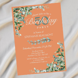 Convites 50º Aniversário das Mulheres Verdes do outono Eleg