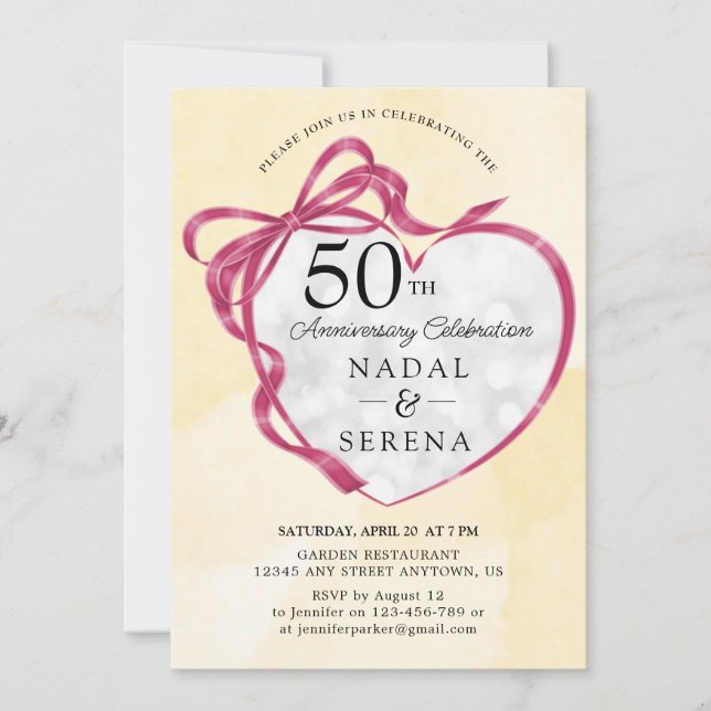 Convites 50º Aniversário de Casamento (Frente)