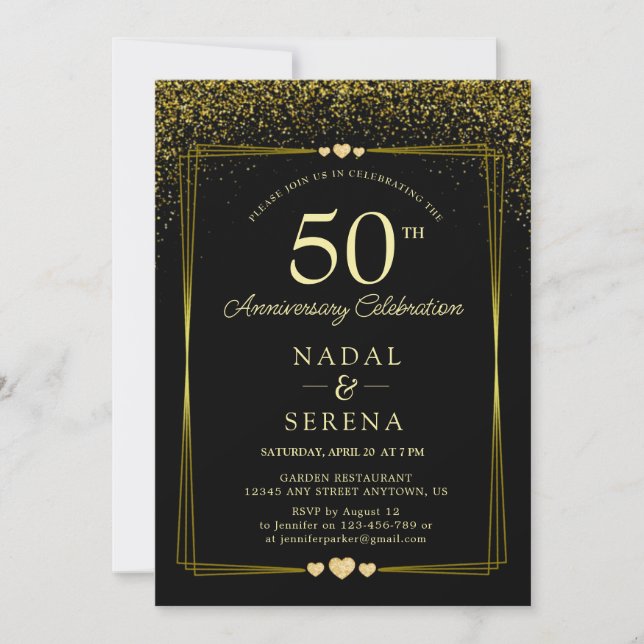 Convites 50º Aniversário de Casamento (Frente)