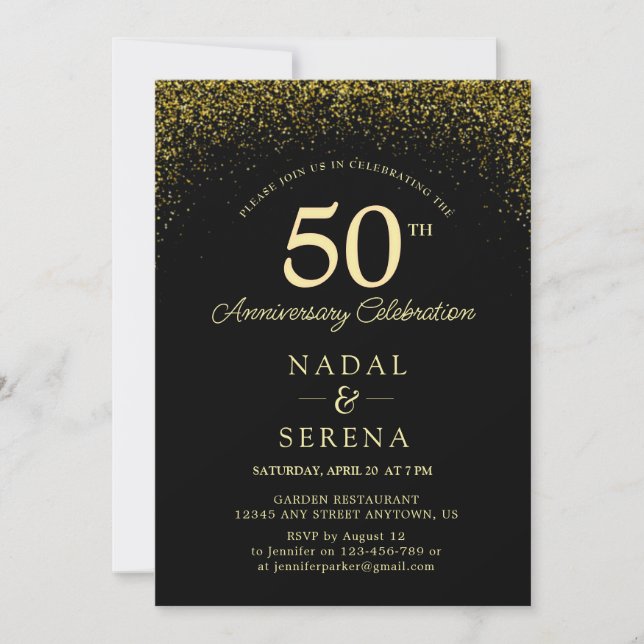 Convites 50º Aniversário de Casamento (Frente)