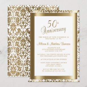 Convites 50º Aniversário de Casamento 💑 2   Texto DIY