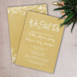 Convites 50º Aniversário de Casamento - Ainda Fazemos Ouro 