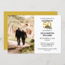 50º aniversário de casamento celebra 50 anos Ouros