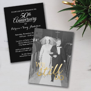 Convites 50º Aniversário de Casamento com Foto - Nós Ainda 