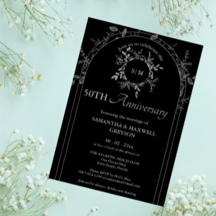 Convites 50º Aniversário de Casamento de Prata (ou Outro)