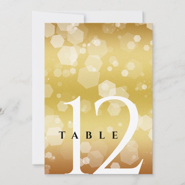 Convites 50º aniversário de casamento do Ouro Elegante (Frente)