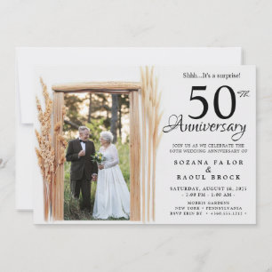 Convites 50º Aniversário de Casamento, Então e Agora Foto