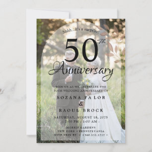 Convites 50º Aniversário de Casamento, Então e Agora Foto