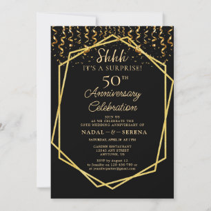 Convites 50º aniversário de casamento surpresa