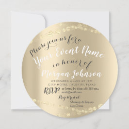 Convites 50º aniversário do 70 Confetti Dourado