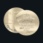 Convites 50º aniversário do 80 de 70, Confetti Dourado<br><div class="desc">Novos convites para chic Qualquer outra pergunta Por favor me conte Enyoy you life :) FlorenceKdesign</div>