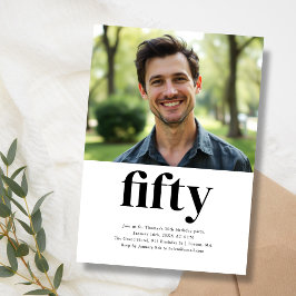 Convites 50º aniversário do Black & White