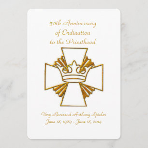 Convites 50º aniversário do Decreto do Padre Jubileu do O