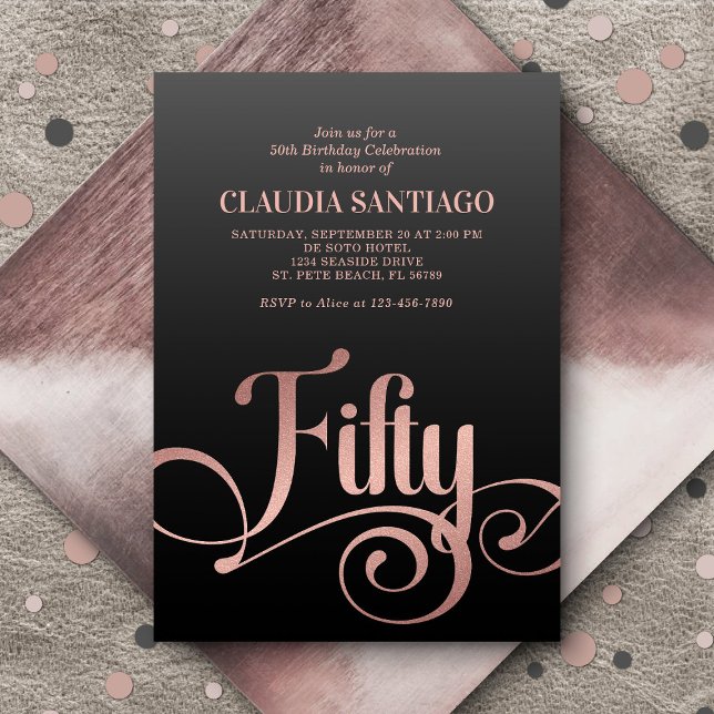 Convites 50º Aniversário do Script Moderno (Criador carregado)