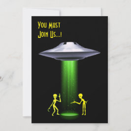 Convites 50º aniversário 👽 Festa de Rapto de Alienígenas O