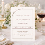 Convites 50º aniversário marfim simples moderno<br><div class="desc">Celebre um marco importante com estilo com este convite de 50º aniversário elegante em marfim suave. Projetado para uma celebração sofisticada e memorável,  este convite apresenta um layout limpo e moderno com um detalhe de letra cursiva delicado e um sutil acento de coração para um toque feminino e atemporal.</div>