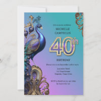 50º aniversário, pavão