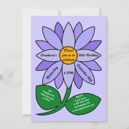 Convites 50º Aniversário Simples