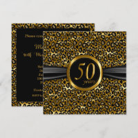 50º Design Exótico e Glamouroso de Leopardo