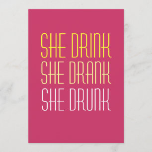 Convites 50.º Aniversário - Beber Bebado