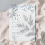Convites 50.º aniversário da Elegante Vitoriana<br><div class="desc">Convite Elegante Vitoriano 50º Aniversário Ver coleção correspondente em Niche e Nest Store</div>