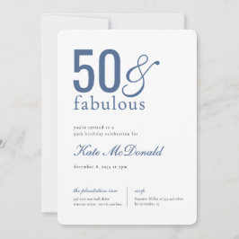 Convites 50 and Fabulous 50th Birthday Invitation