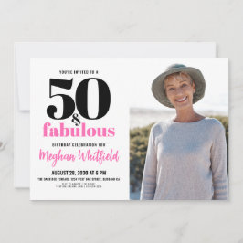 Convites 50 and Fabulous | 50th Birthday Party