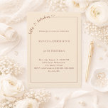 Convites 50 and fabulous champagne gold birthday<br><div class="desc">Celebrate a milestone in style with this elegant 50 & Fabulous birthday invitation in soft champagne tones. Designed for a sophisticated and memorable celebration, this invitation features a clean, modern layout with a delicate script detail and subtle heart accent for a feminine and timeless touch. Perfect for women celebrating their...</div>