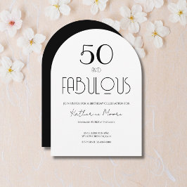 Convites 50 and Fabulous Fifty Birthday Invitation