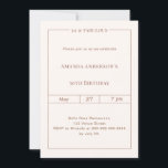 Convites 50 and fabulous ivory simple timeless birthday<br><div class="desc">Celebrate a milestone in style with this elegant 50 & Fabulous birthday invitation in soft ivory. Designed for a sophisticated and memorable celebration, this invitation features a clean, modern layout and timeless touch. Perfect for women celebrating their 50th birthday, this design combines minimalist elegance with warm neutral colors, making it...</div>