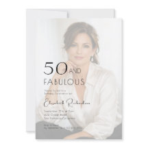 50 and Fabulous Photo 50th Birthday Party