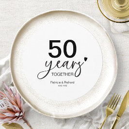Convites 50 anos de casamento Aniversário de carga Inserir