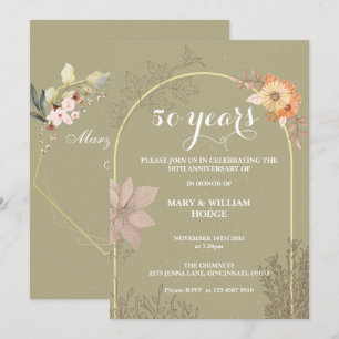 Convites "50 anos de sempre: um aniversário para lembrar"