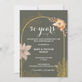 Convites "50 anos de sempre: um aniversário para lembrar"