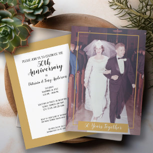 Convites 50 Anos Juntos Aniversário de 50 anos de Casamento