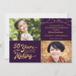 Convites 50 ANOS NA Corda de FAZER Aniversário