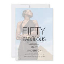 50 e Fabulosa Festa de aniversário fotográfica 50