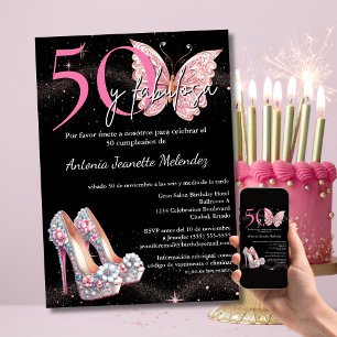 Convites 50 e Fabulosa Invitação - Aniversário de 50 anos