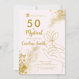 Convites 50 e Fabuloso 50º aniversário Místico