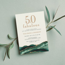 50 e Fabuloso Ágata Esmeralda Verde Aniversário de