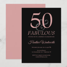 50 e Fabuloso Aniversário de 50 anos Rosa Poeirent