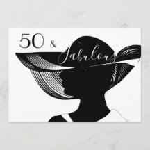 50 e fabuloso | Design de arte elegante B&W