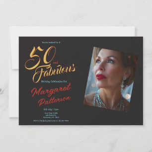 Convites 50 e Fabuloso Festa de Aniversário de 50 anos