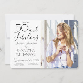 Convites 50 e Fabuloso | Fotografia Elegante de Aniversário