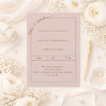 Convites 50 e fabuloso rosa rubor de aniversário<br><div class="desc">Celebre um marco importante com estilo com este convite de aniversário elegante 50 & Fabuloso em rosa poeira. Concebido para uma celebração sofisticada e memorável, este convite apresenta um layout limpo e moderno com um detalhe de letra cursiva delicado e um sutil acento de coração para um toque feminino e...</div>